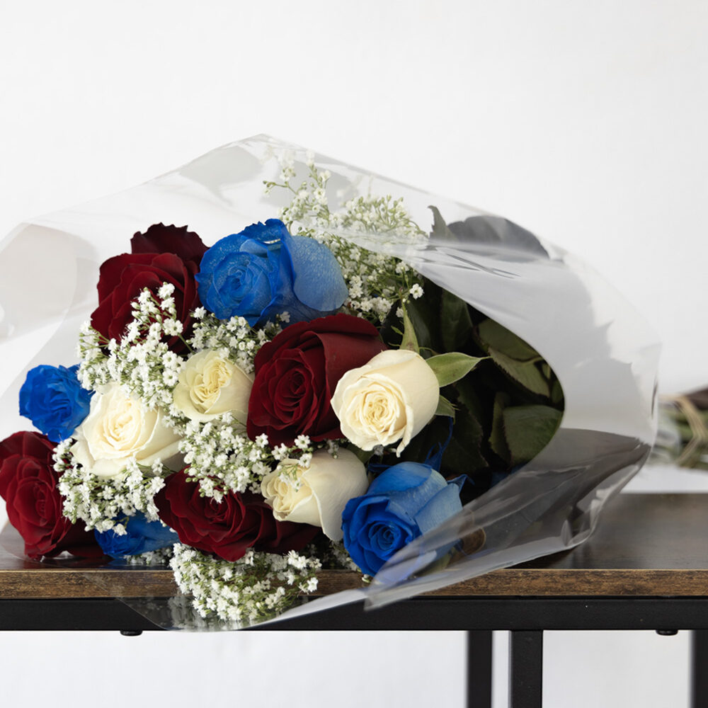 12 Mix flowers Roses and fillings