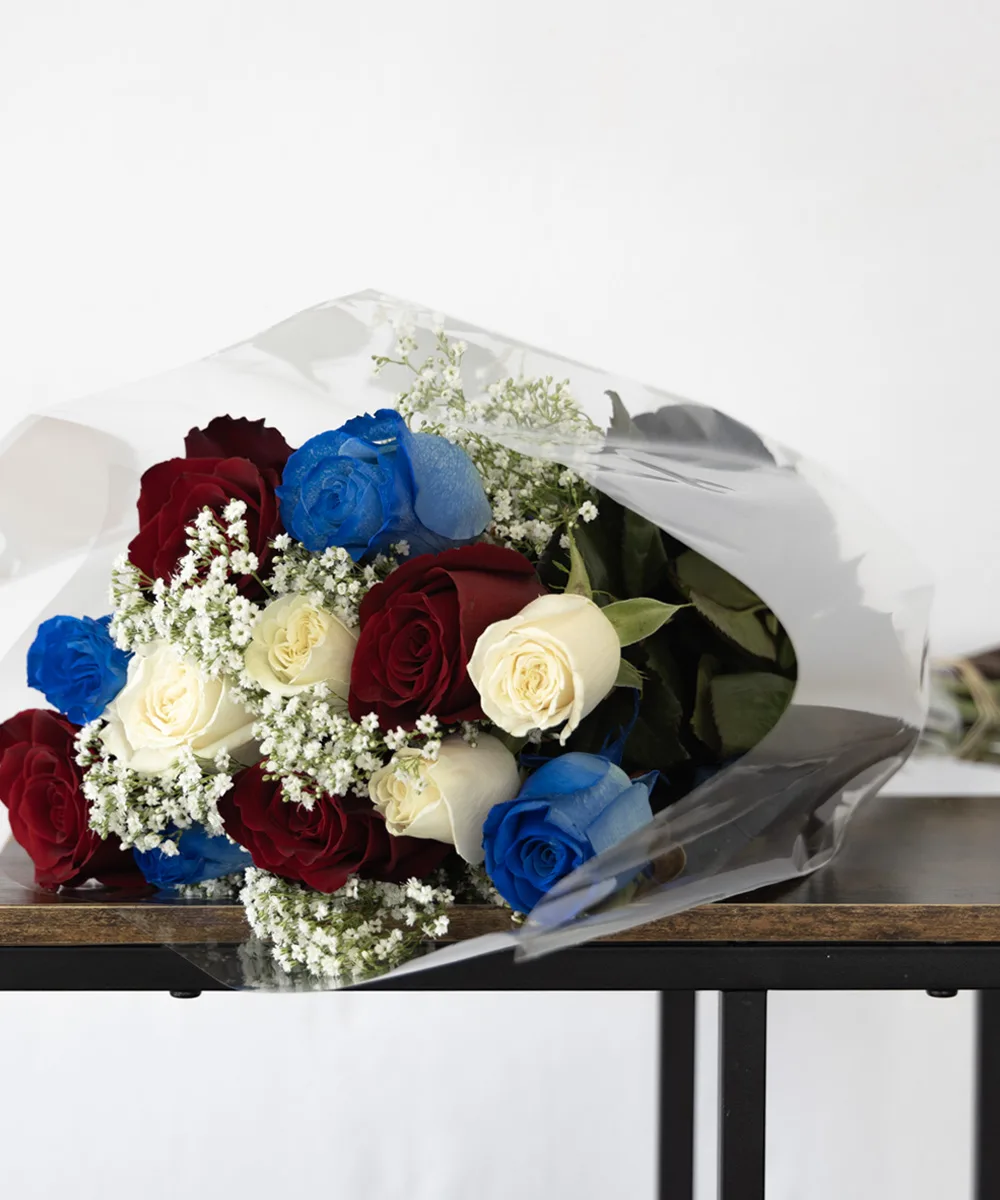 12 Mix flowers Roses and fillings