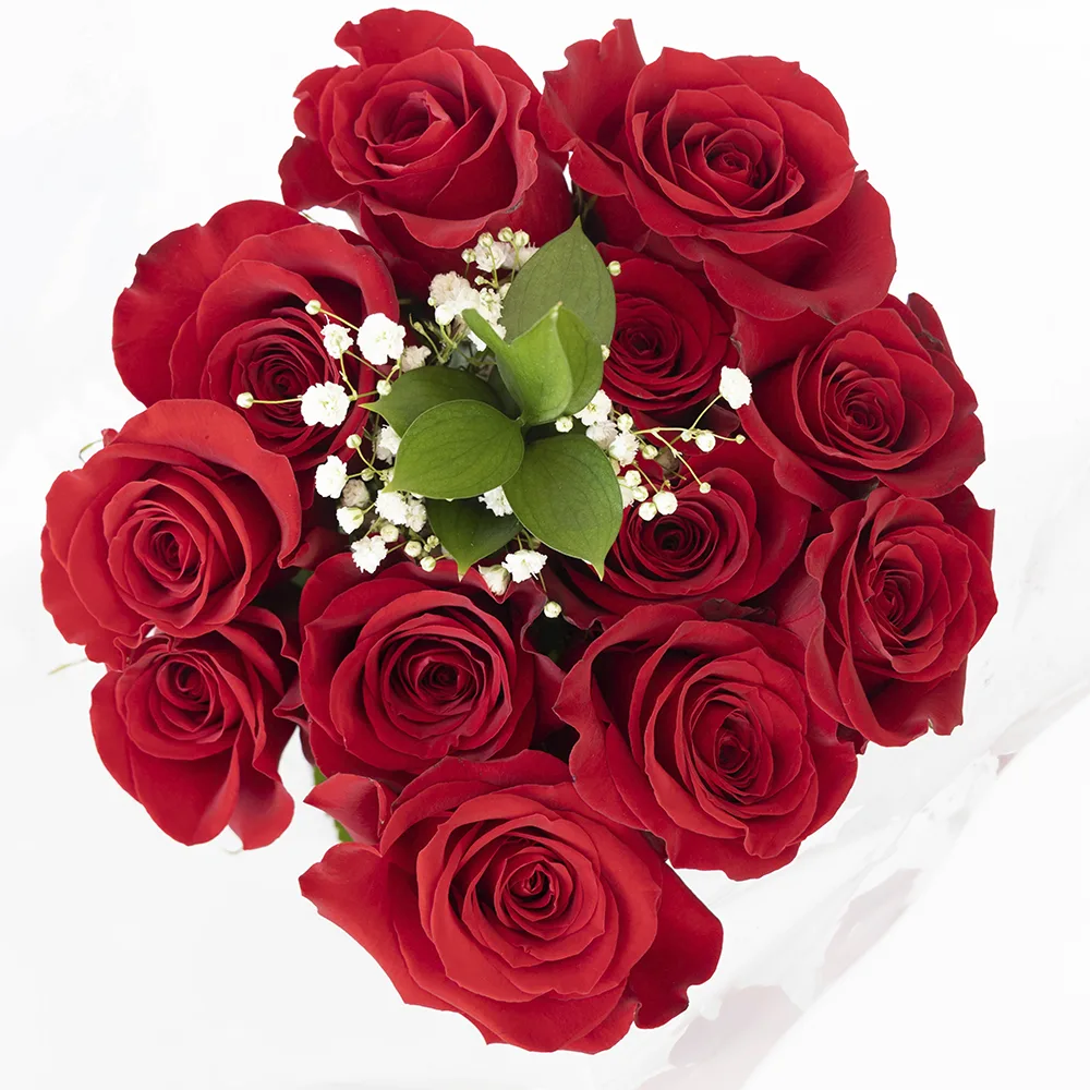 Bouquet 12 Red Roses and fillings