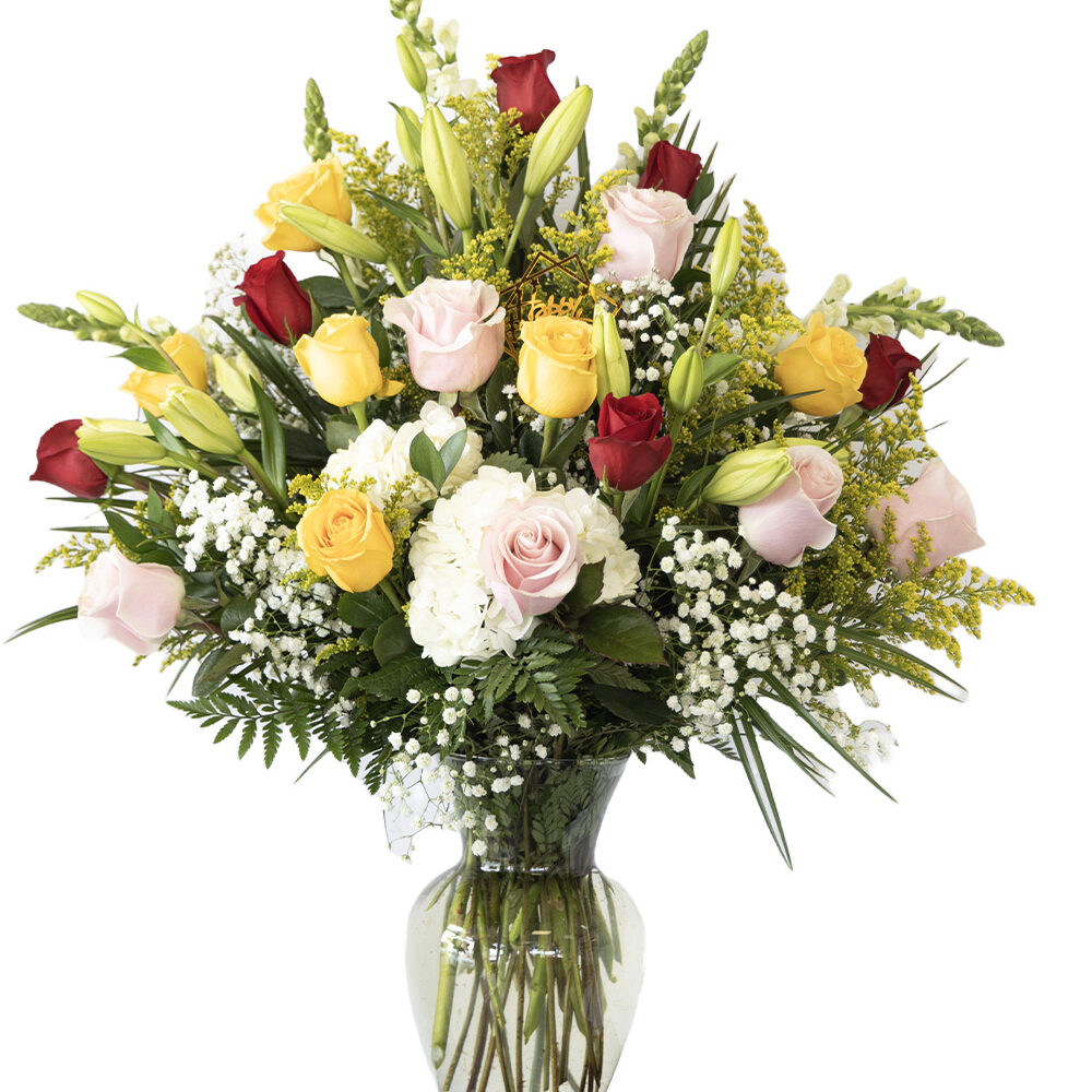 Floral Arrangement: Casablanca Rainbow