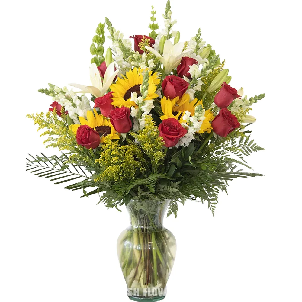 Casablanca Sunflowers. Floral arrangement.