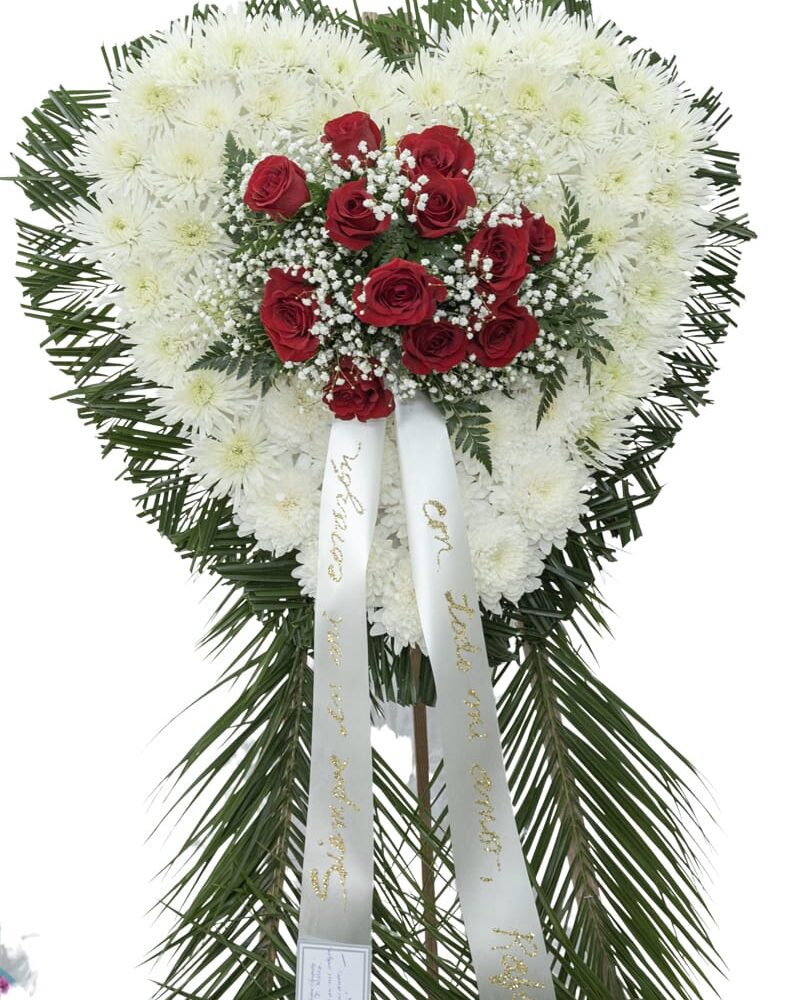 Corona de Flores para Funeral "Sueño Eterno". Arreglo Floral para Velorios