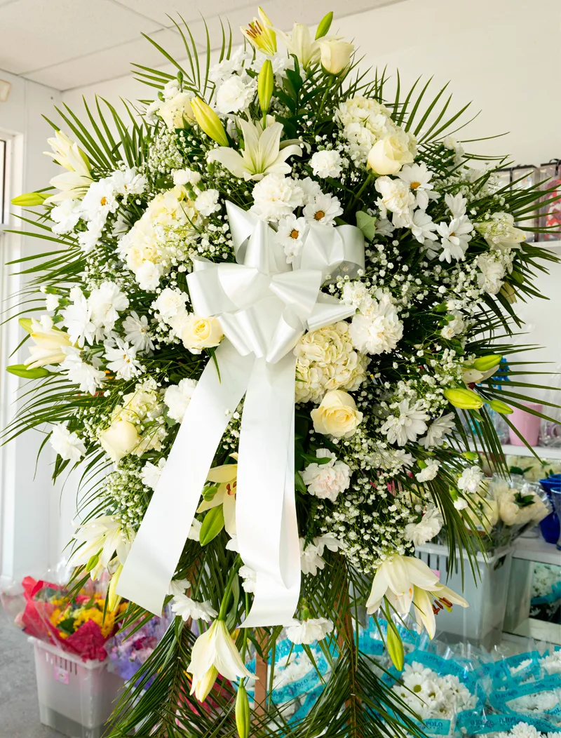 White Sympathy Standing Spray.