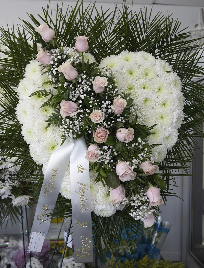 Deluxe Funeral Spray Pink Roses (1020) - Image 2
