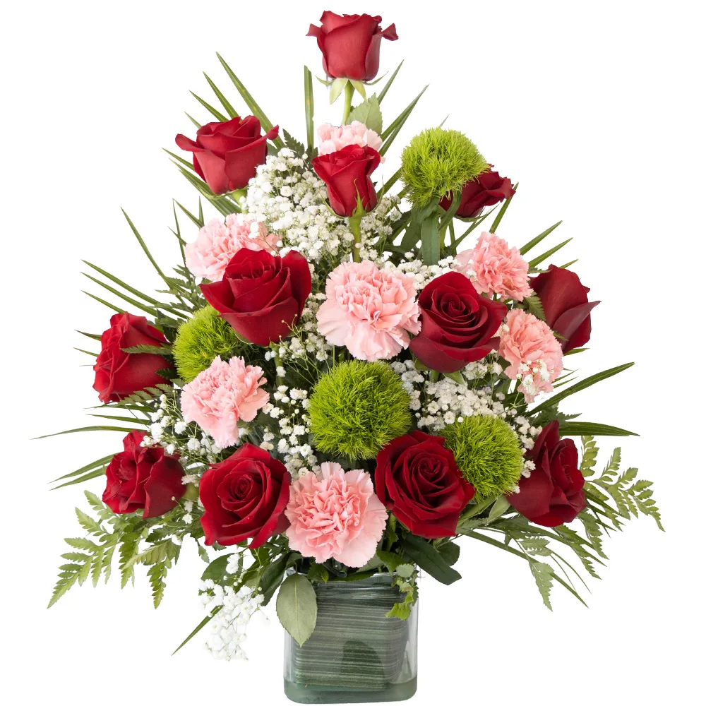 Two Tone. medium Flower Arrangement