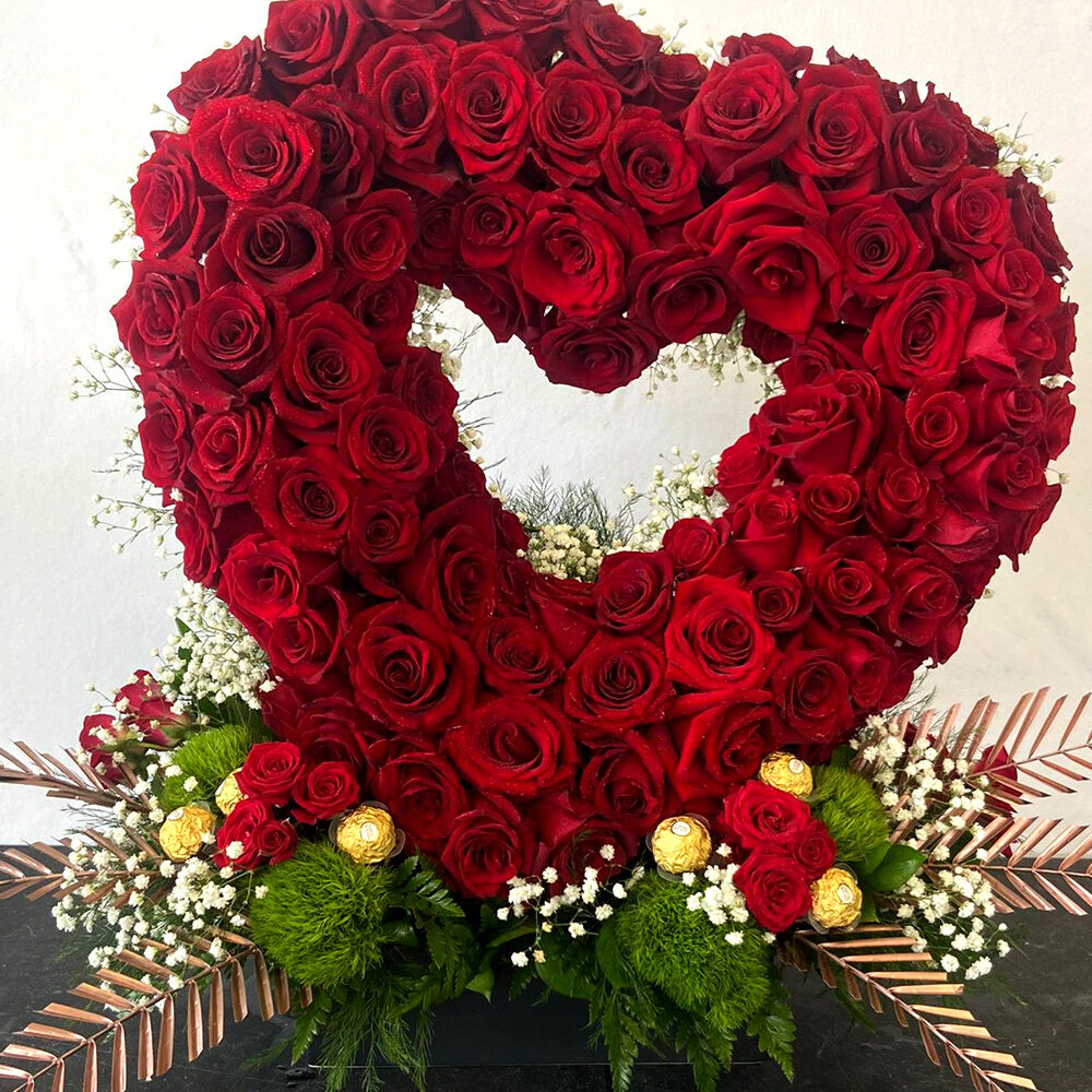 I love You. Red Roses