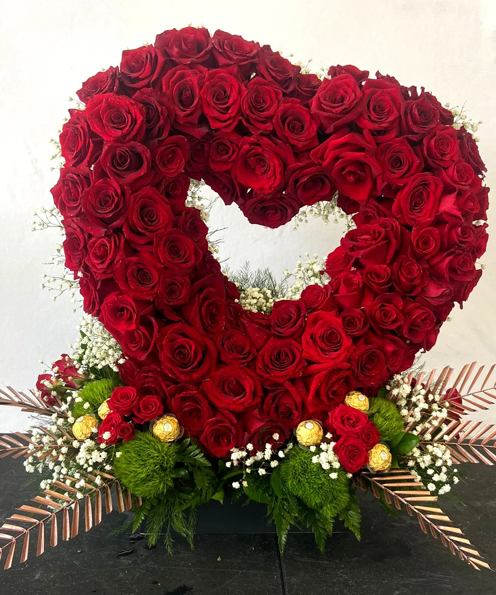 I love You. Red Roses
