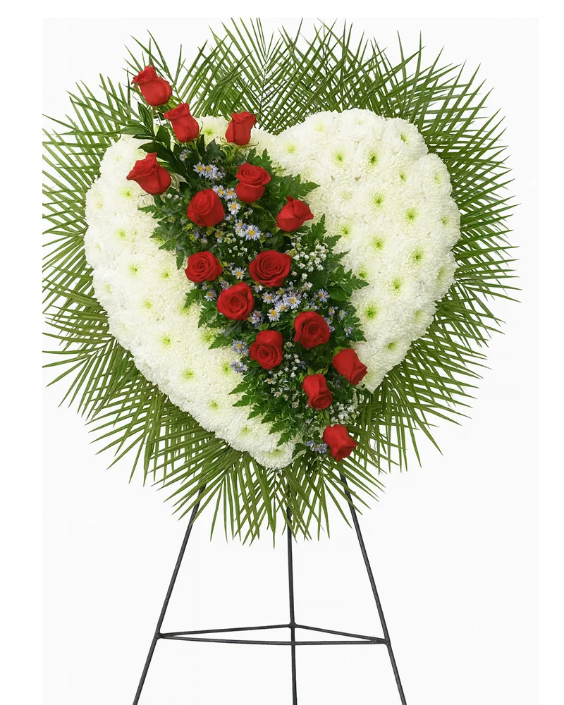 Deluxe Funeral Spray- Red roses