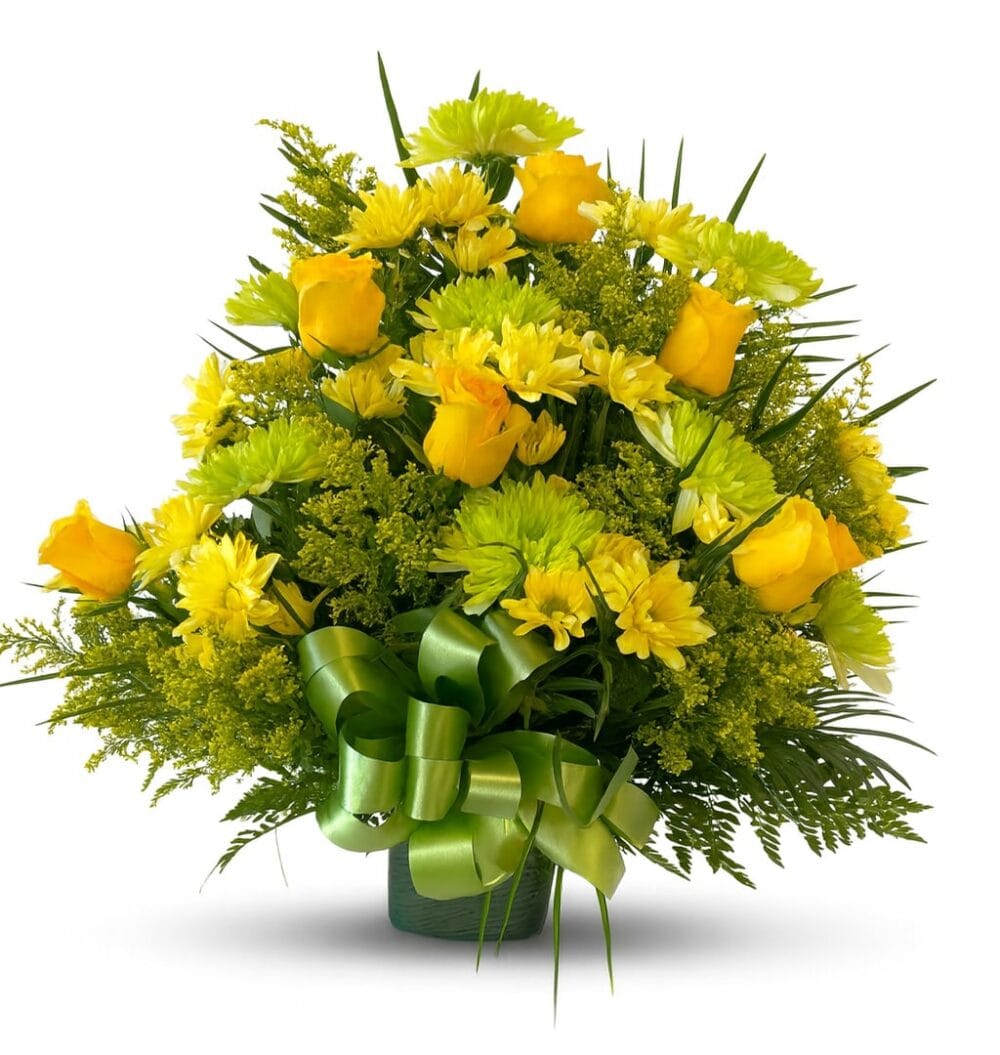 yellow and green flower