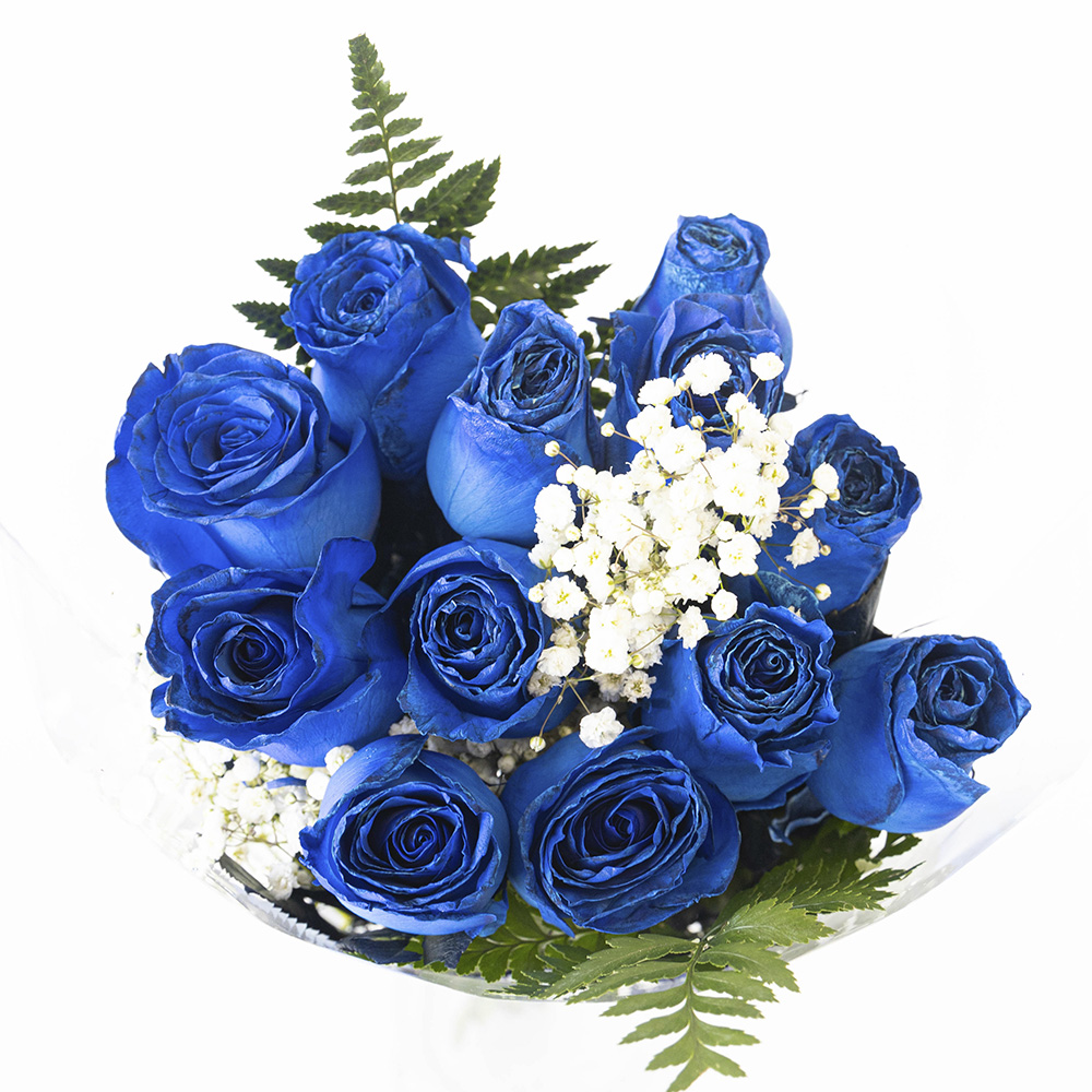 Bouquet 12 Blue roses
