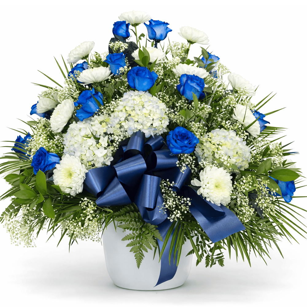 Basket Blue & White