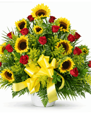 Basket yellow and Red