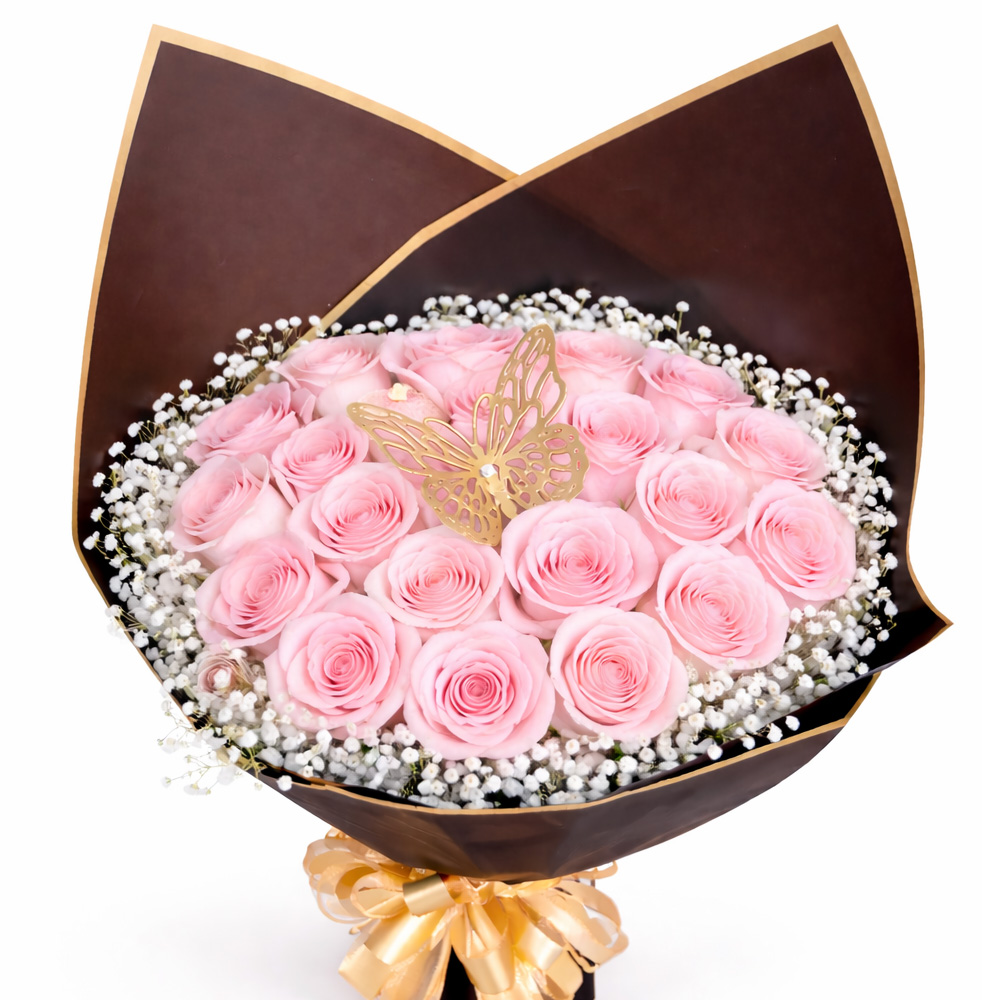 buchon 25 Pink Roses